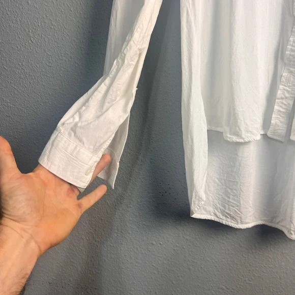 Velvet Heart Womens White Rayon High Low Button Down Shirt ETW-20619 Size M - Picture 2 of 11